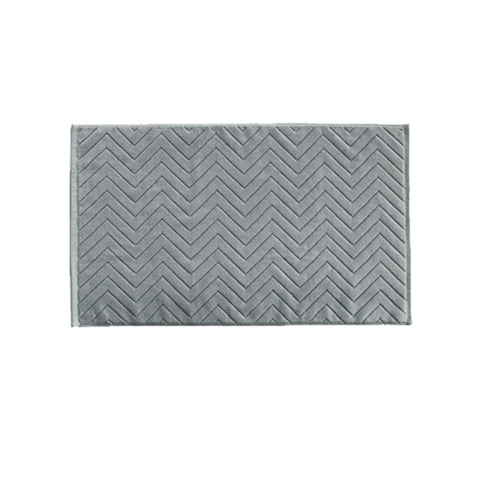 3D Cotton Bathroom Mat Jacquard Feet Towel Yoga Mat Wave Stripe Floor Towel SPA