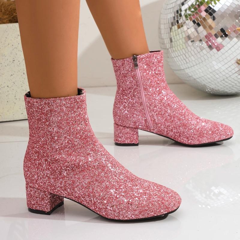 Fashion 2025 New Women Short Boots Big Size Luxury Brand Shoes Women Comfortable Boots Outdoor Fashion Zipper Party Ankle Boots Women