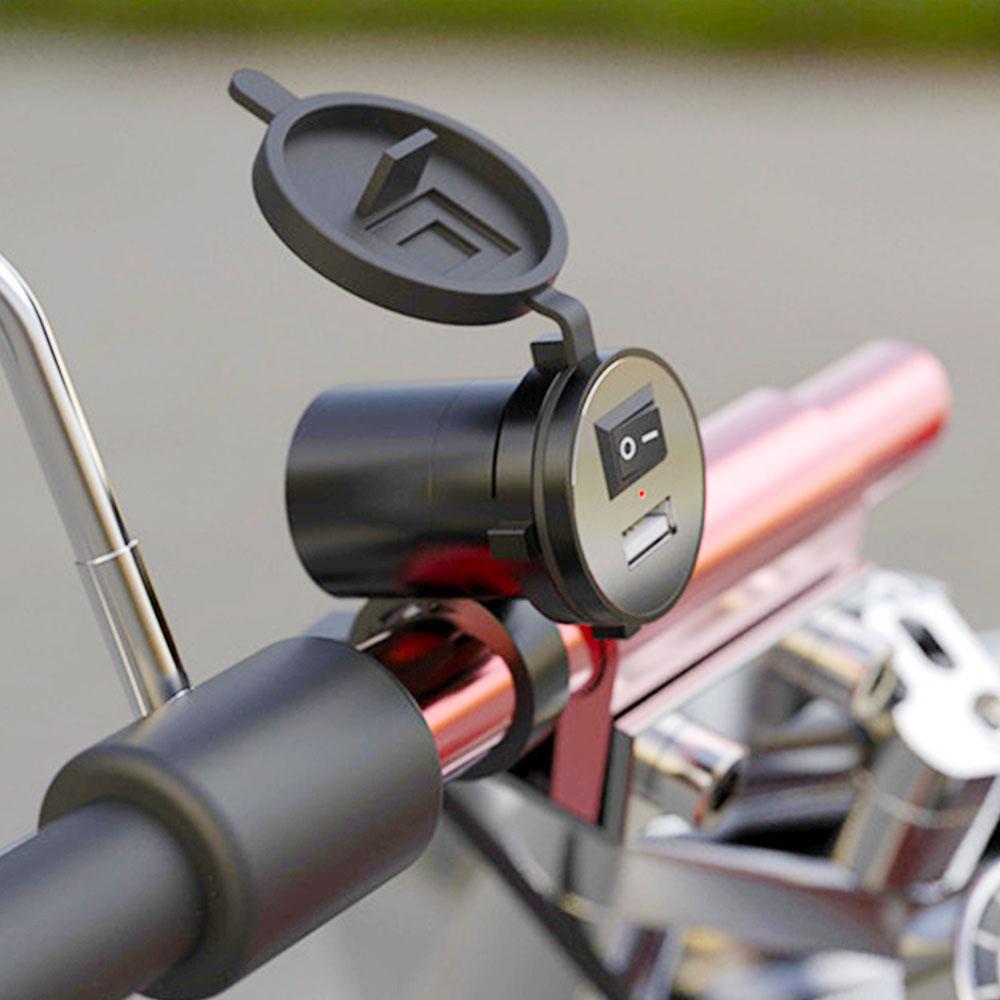 USB Port Motorcycle Charger Motorcycle Accessories Motorcycle Handlebar Charger Vehicle Parts