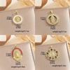 New Gold-plated Colored Zircon Pendant Retro Virgin Mary Series All-match Temperament Pendant Necklace Jewelry Random