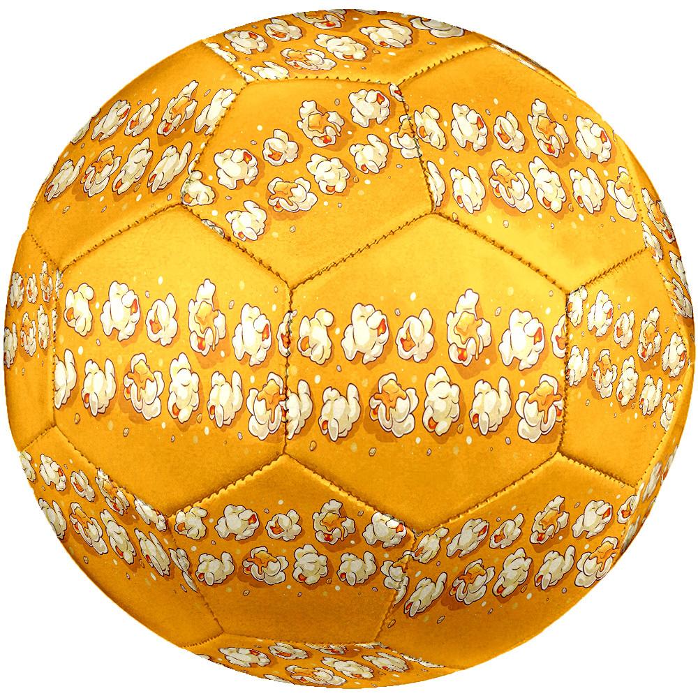 1pc Popcorn Party Theme Soccer Ball Football, Size 5, Lightweight PVC, Outdoor Training Soccer Ball,Gift J61418