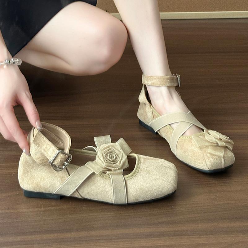 

Модные балетки женские туфли для балета с цветком дизайнерские лоферы обувь модные осенние женские сандалии 2025 платье уютные повседневные zapatos mujer 40