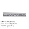 3D Premium ABS LIMITED Letters Sticker Achterbumper Badge Auto Achterklep Embleem Accessoires Buitendecoratie