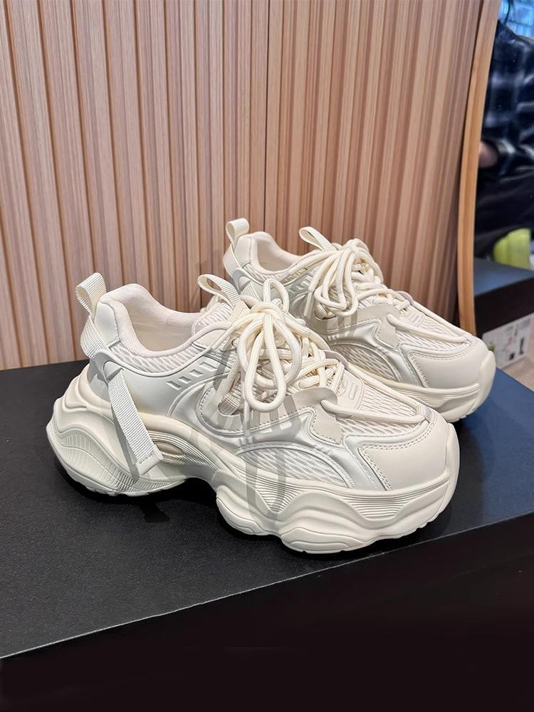 

Европейская станция Платформа Модные Папины Туфли Женские Весна 2025 Новые Универсальные Повседневные Туфли Серебристо-Серые Спортивные Трендовые Туфли Женские 40