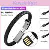 USB-браслет Кожаный Кабель для зарядки Fonken Тип C micro USB Lightning Дата-зарядный шнур Для iPhone Samsung Huwei Xiaomi Кабель