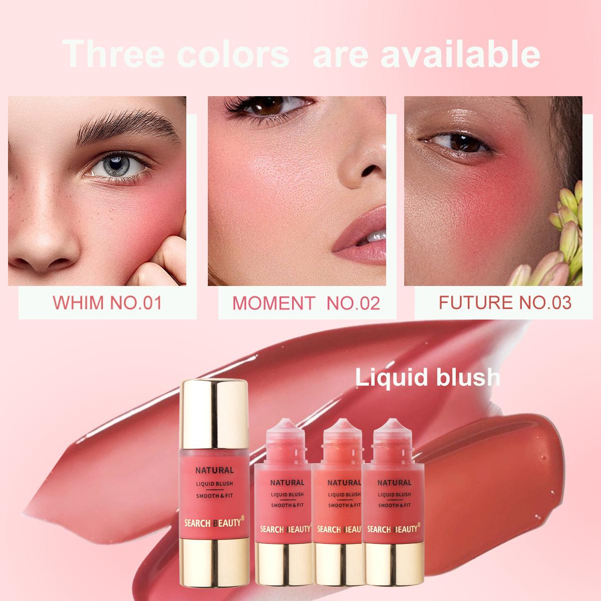 

SEARCH BEAUTY Liquid Blush - Compact, Waterproof, Sweatproof, Portable with Dropper