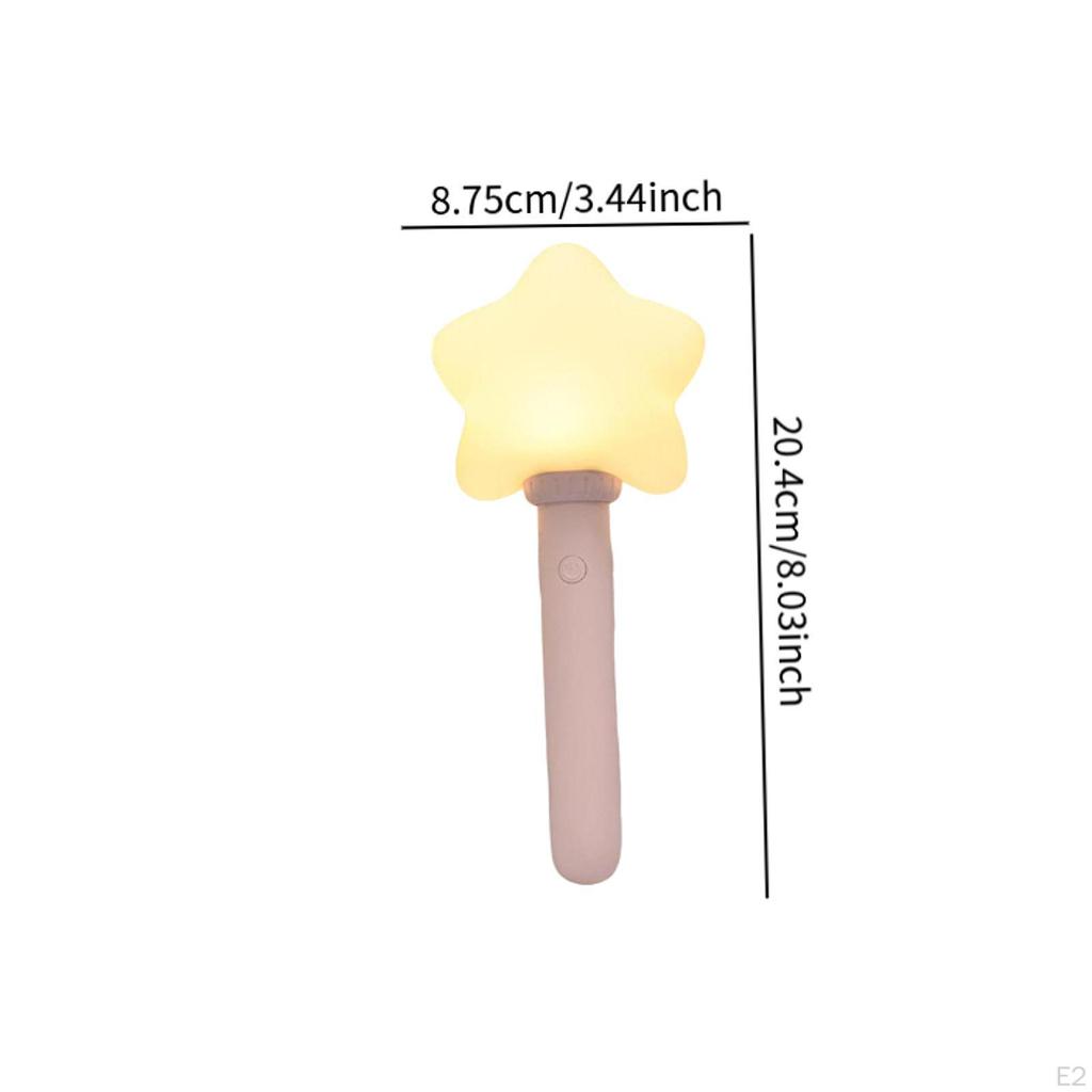 Concert Cheering Lightstick Handheld Silicone Night Light Glow Cute for Carnival