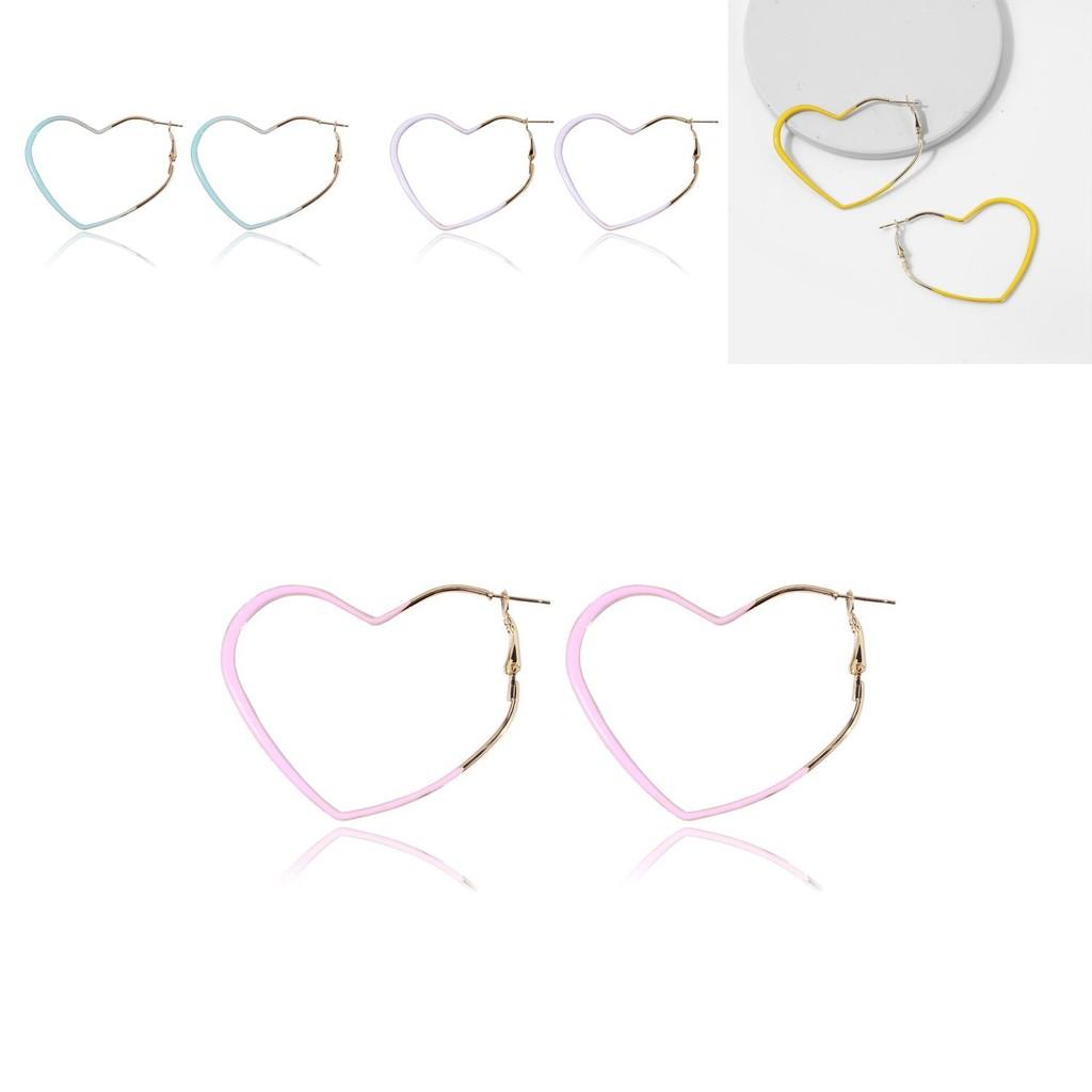 Creative Heart Earrings In Various Colors Simple And Stylish For Any Occasion Or Gifting