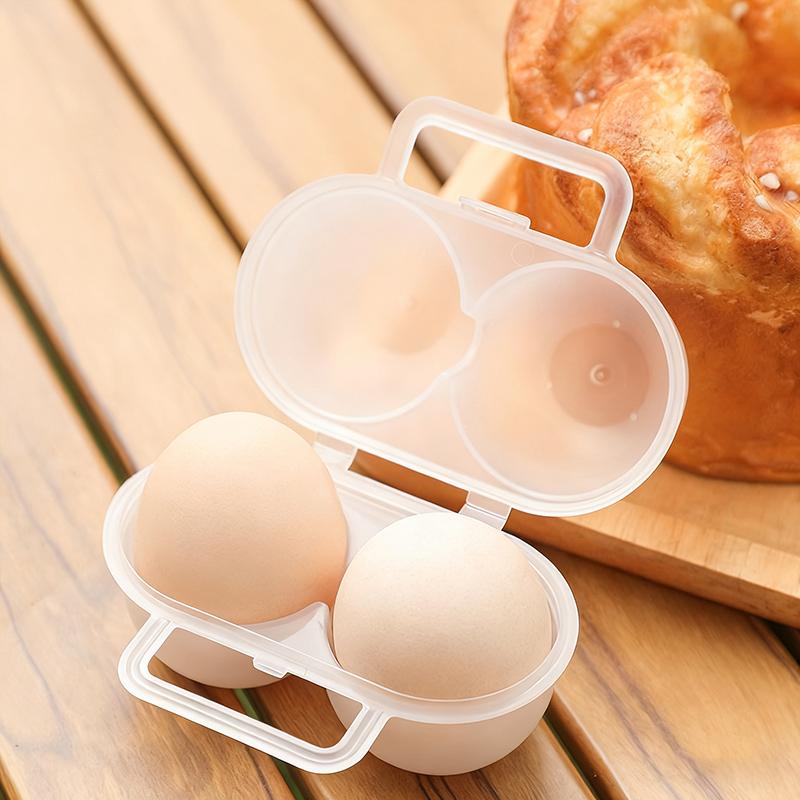 5/10Pcs 2-Cell Outdoor Portable Egg Box Plastictray Refrigerator Egg Storage Box Shock-Absorbing And Anti Drop