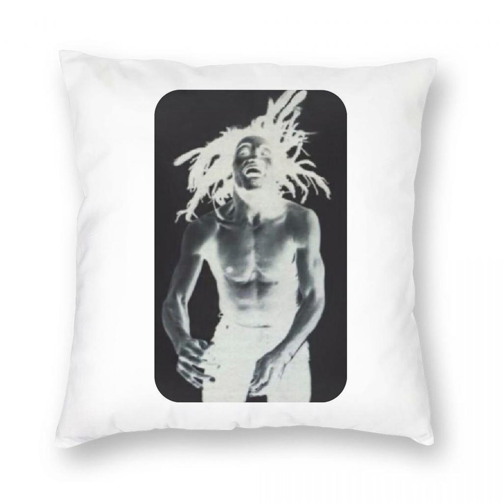 Revolt With The Ghost Of Bob Marley Square Pillowcase Polyester Linen Velvet Creative Decorative Pillow Case Bed Cushion Cover