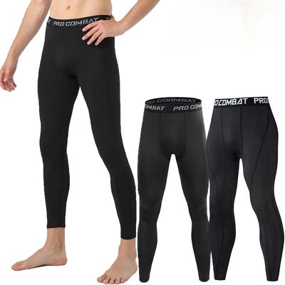 Herren Einfarbig Schnelltrocknende Yogahose Schlankheits-Leggings Kompressionshose Basisschicht Yoga Enge Leggings