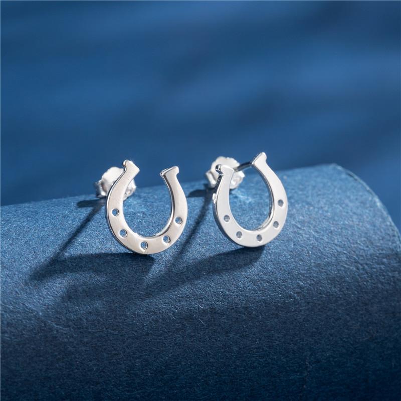 100% Real Sterling Copper 925 Fashion Stud Earrings Minimalist Hedgehog Tiger Penguin Snake Cartilage Studs Hypoallergenic Gift