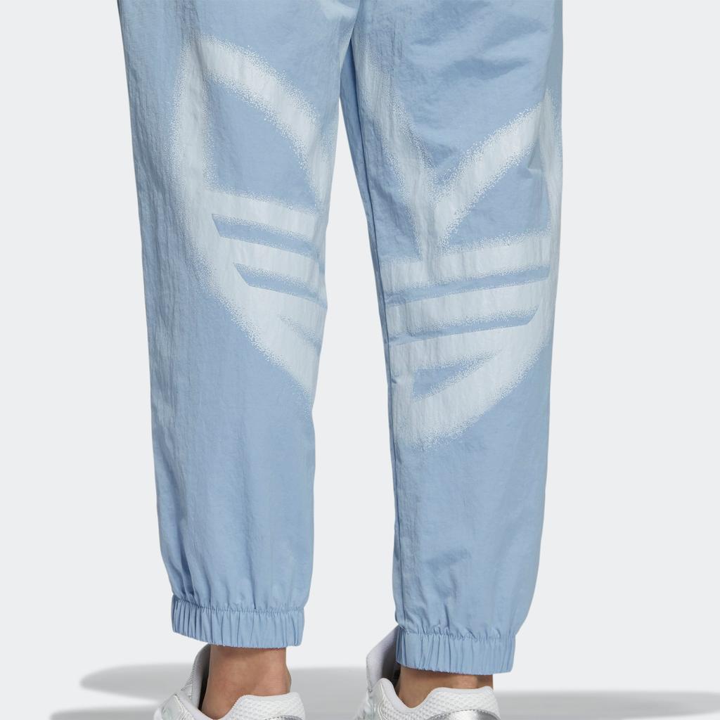 adidas Oryginalne Spodnie Sportowe Adicolor Tp Haftowane Jednokolorowe ze Sznurkiem Damskie Doły Niebieskie HS1928