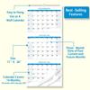 2026 Large Wall Calendar Large Vertical 3 Month Calendar Planners Organizers for Meeting Notebook Daily Schedule Pared Home