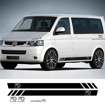 Auto Karosserie Tuning Dekor Aufkleber Seitenstreifen Aufkleber Auto Außen Zubehör für Volkswagen Multivan T5 T6 California Edition