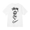Grenzüberschreitende europäische und amerikanische Trendmarken, eine Vielzahl bedruckter Herren- und Damen-Kurzarm-T-Shirts, 220 Gramm lockere Streetwear-T-Shirts
