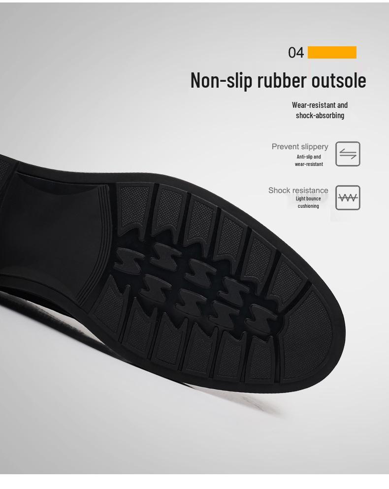 Men's Genuine Leather Crocodile Pattern Business Shoes - Comfortable, Wear-resistant, High-end Cowhide