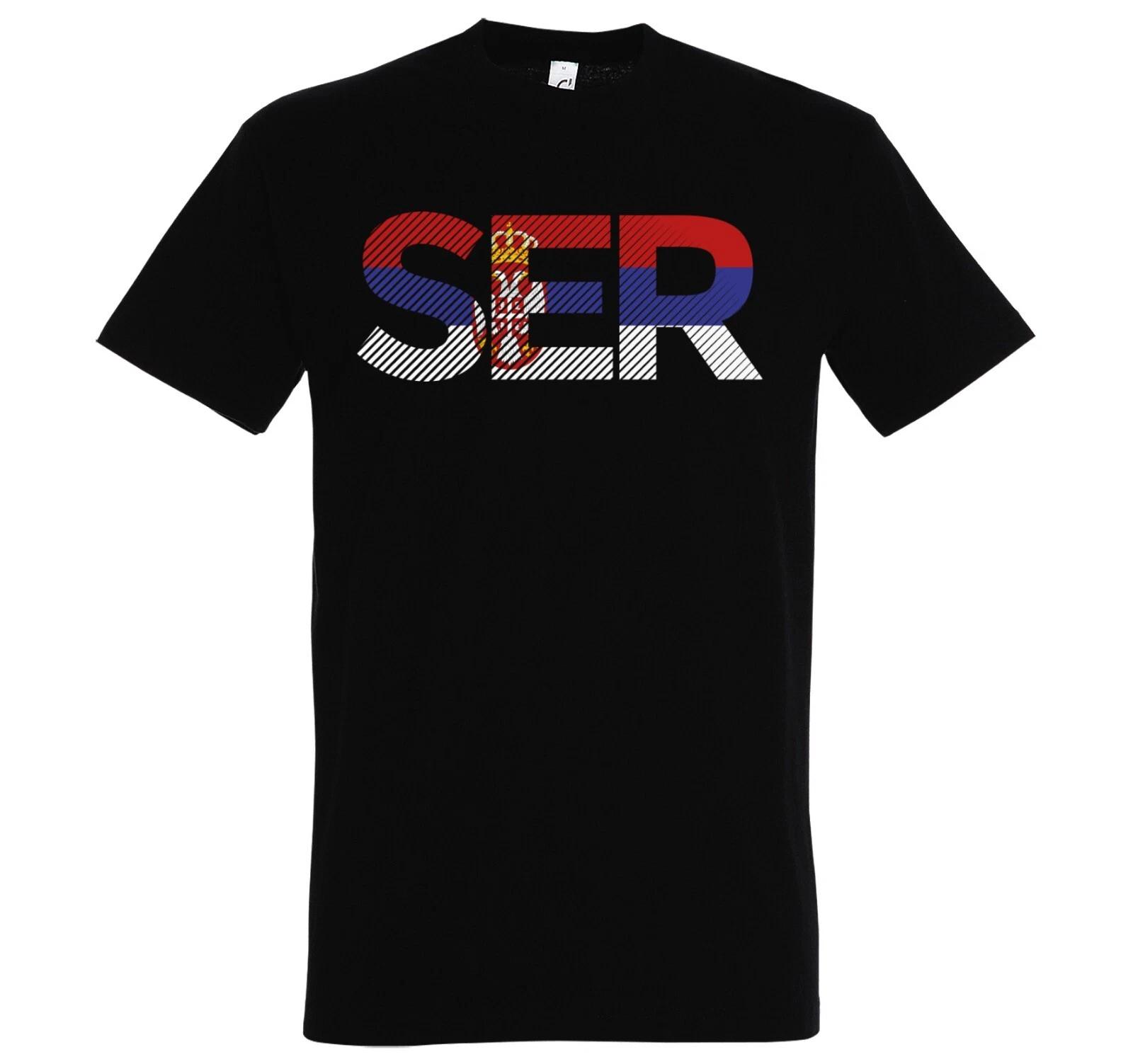 

Youth Designz Serbia Men s T-Shirt Soccer Jersey Look World Cup Basketball FUN S