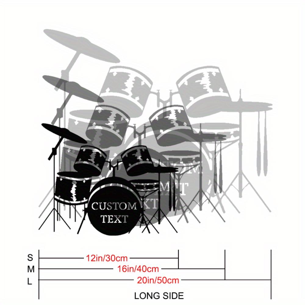 

Unique Custom Metal Drum Set Wall Art for Music Studios Easy Install Gift for Musicians Home Decor 30cm