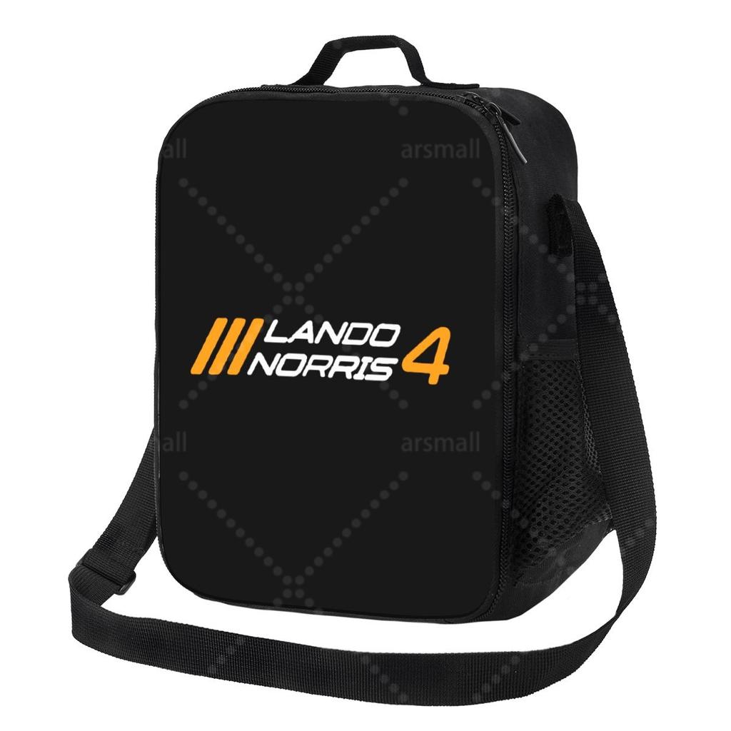 Lando Norris 4 Lunch Bag with Adjustable Shoulder Strap Reusable Thermal Bento Tote for Work Picnic Beach