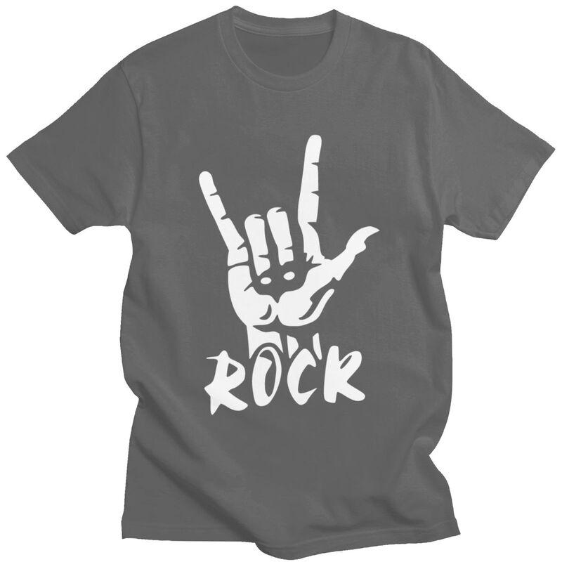 Custom Heavy Metal Rock Music T Shirts for Men 100 Cotton Tee Tops Tshirt Fashion Tshirt Clothes