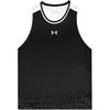 Under Armour Logo Comfortable Crew Neck Tank Top Casual Shorts Basketball Set Men sets Black 24500108-001+21500206-001