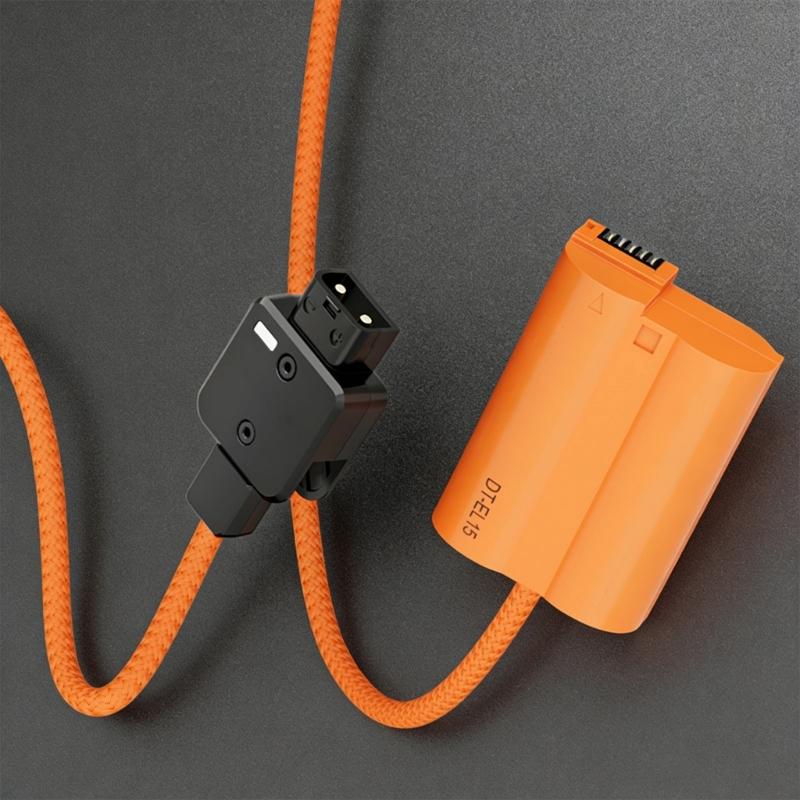 D Tap to EN EL15 Virtual Battery Power Adapter Cable For D7100 D810 D7500 V1 Z6 II Cameras