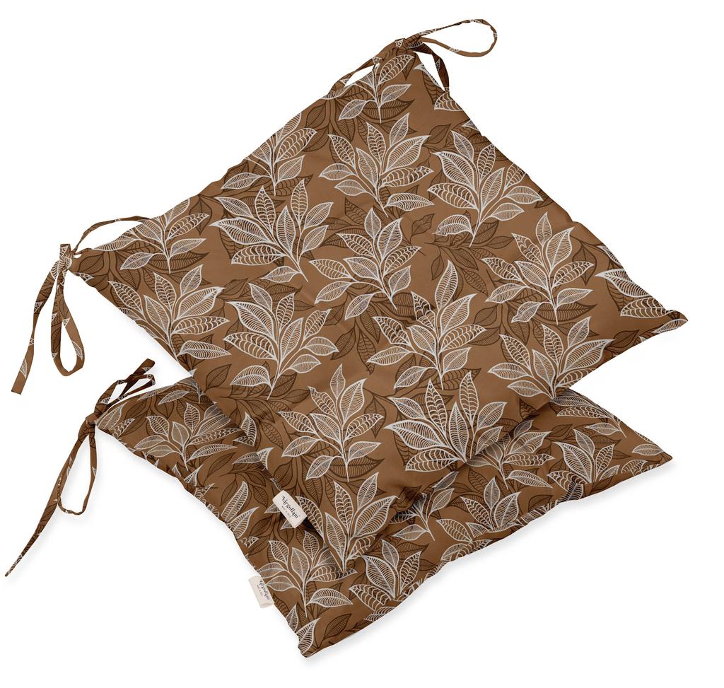 Vargottam Indoor Outdoor Tufted Printed Square Seat Patio Cushion Set Of 2 Water Resistant Patio Furniture Seat Cushion 19,inches, Purple |