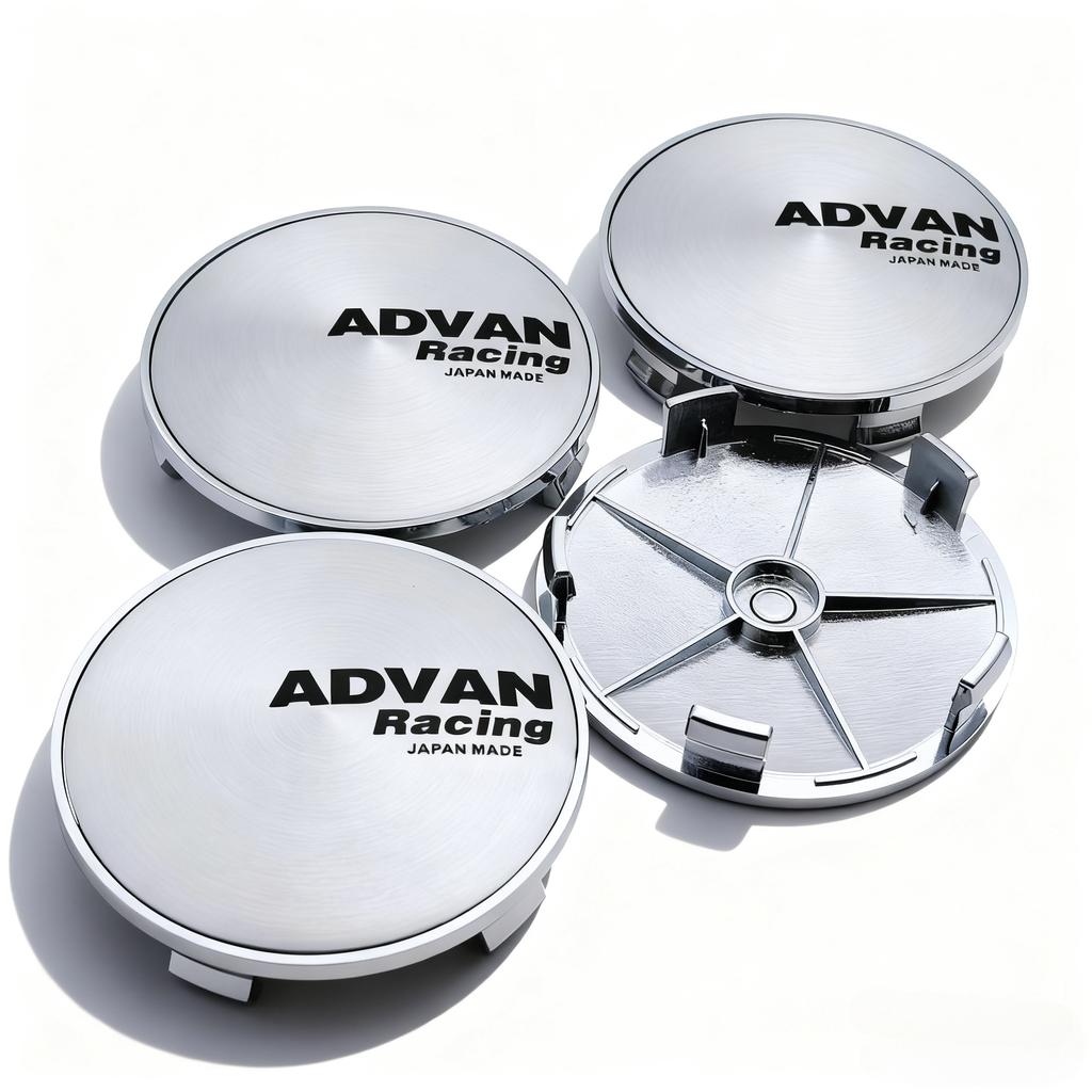 4pcs JDM Advan Logo Emblem Car Wheel Center Caps 68MM 63MM Wheels Hub Cap ADVAN Racing Badge Rim Hubcaps Cover Car Accessories