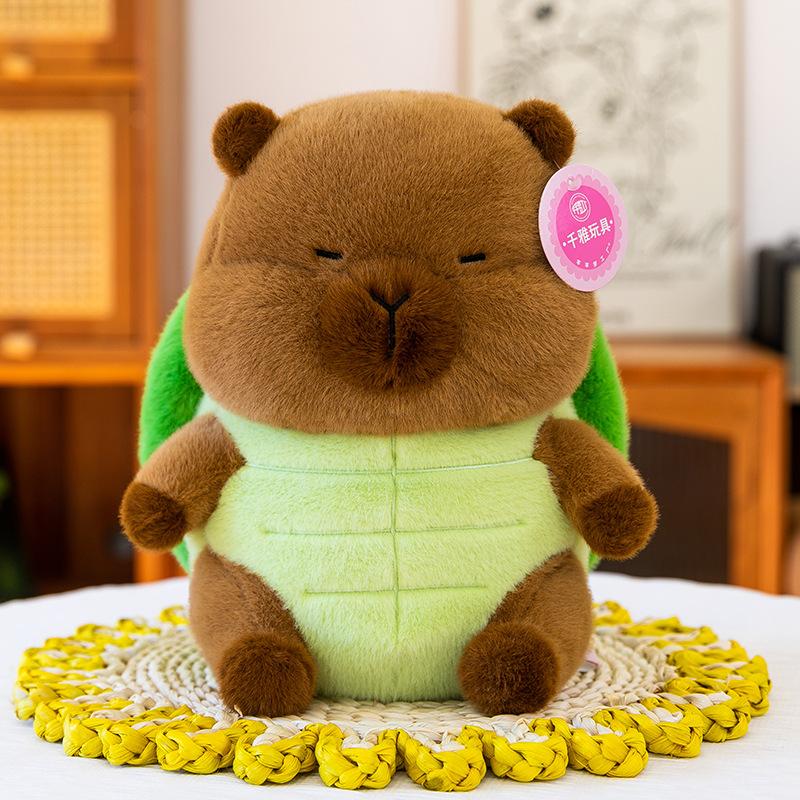 

Новая модель превращается в плюшевую игрушку капибару-пчелу, куклу-клатч, детскую подушку для сна, черепаху и куклу капи. 23cm【0.18kg】