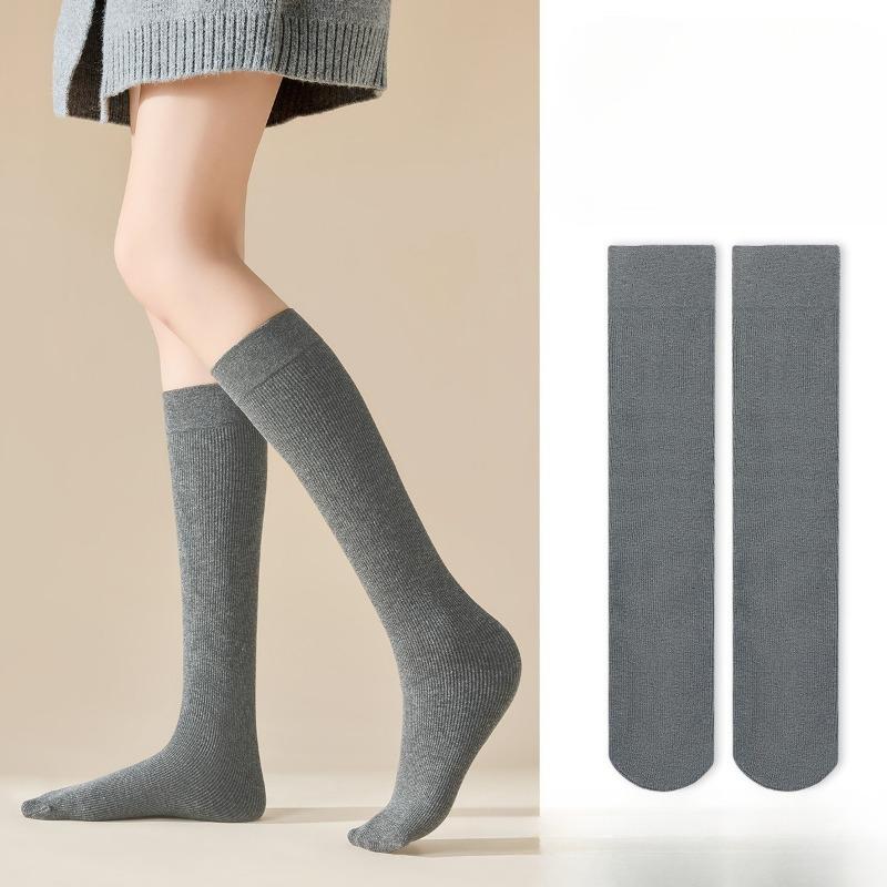 

Женские осенне-зимние хлопковые компрессионные носки для похудения ног 1 pair серый