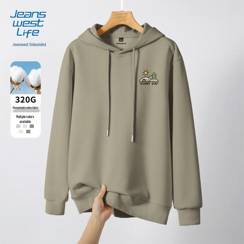 JEANSWEST LIFE Мужская повседневная толстовка с капюшоном M