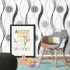 Circles Stripes Peel and Stick Wallpaper Black White Self Adhesive Wallpaper Vinyl Removable Contact Paper for Drawers Cabnits