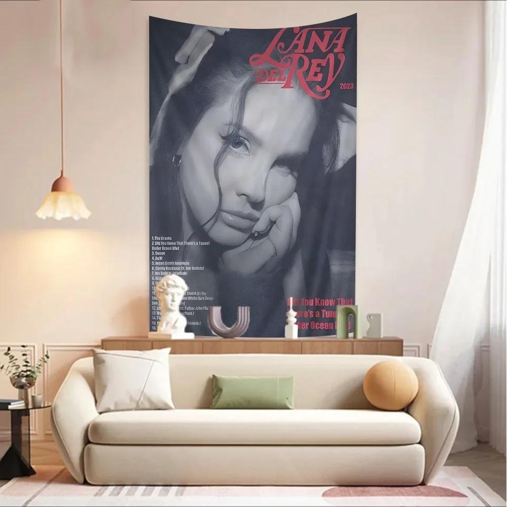 LLana DDel RRey Anime Tapestry Hanging Tarot Hippie Wall Rugs Dorm Home Decor