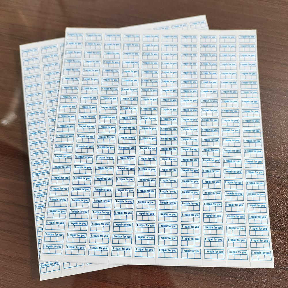 400pcs 10x5mm I Repair For You Tamper Evident Removal Proof Birttle Paper Warranty Void Sealing Sticker Expire Date Writable