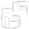 VidaXL Fauteuil inclinable Gris clair Tissu 4015522