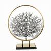 Freestanding Iron Arbor Sculpture Metal Outline with Circular