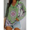 2025 Women's T-Shirt Graphic Geometric Paisley Elegant Fashion Tee Long Sleeve T-shirts V-Neck Regular Tops Pullover Fall Winter