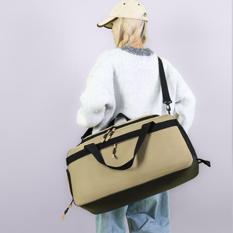 Men's stylish gym bag, portable shoulder sports bag, large capacity, dry and wet separation luggage bag, travel bag