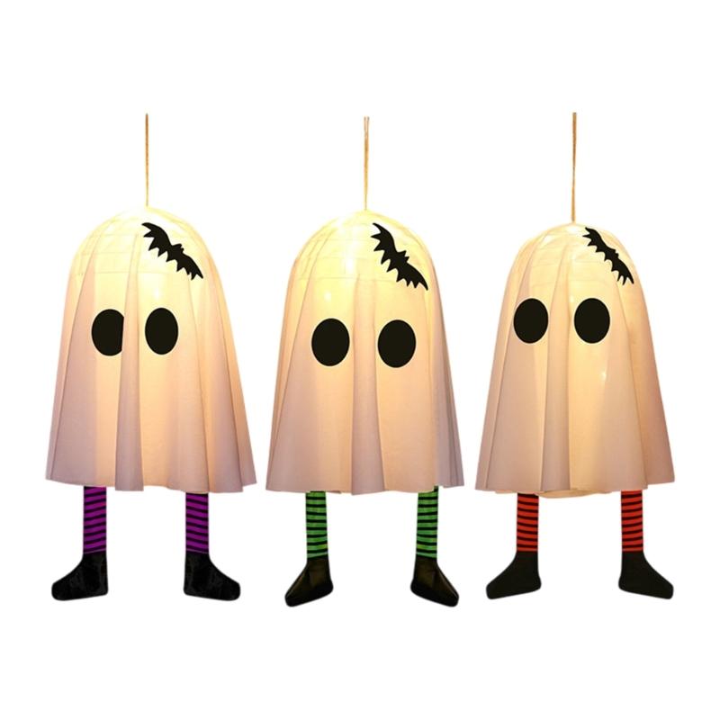 Glowing Halloween Specter Ornament Light Decorative Hanging Decoration With LED For Eerie Party Home Decoration