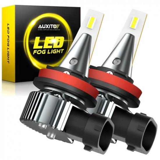AUXITO H11 H8 H16 LED Headlight Fog Light Kit  Super Bright DRL 6500K White EOA