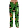 Herren Halloween Bedruckte Kordelzug-Hose - Bequeme Lässige Schlafhose mit Elastischem Bund, Weiche Leichte Loungewear für Zuhause, Urlaub, Party