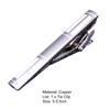 Men Tie Clip Fashion Pattern All Match Polished Accessory Smooth Surface Business Tie Clamp for Adult