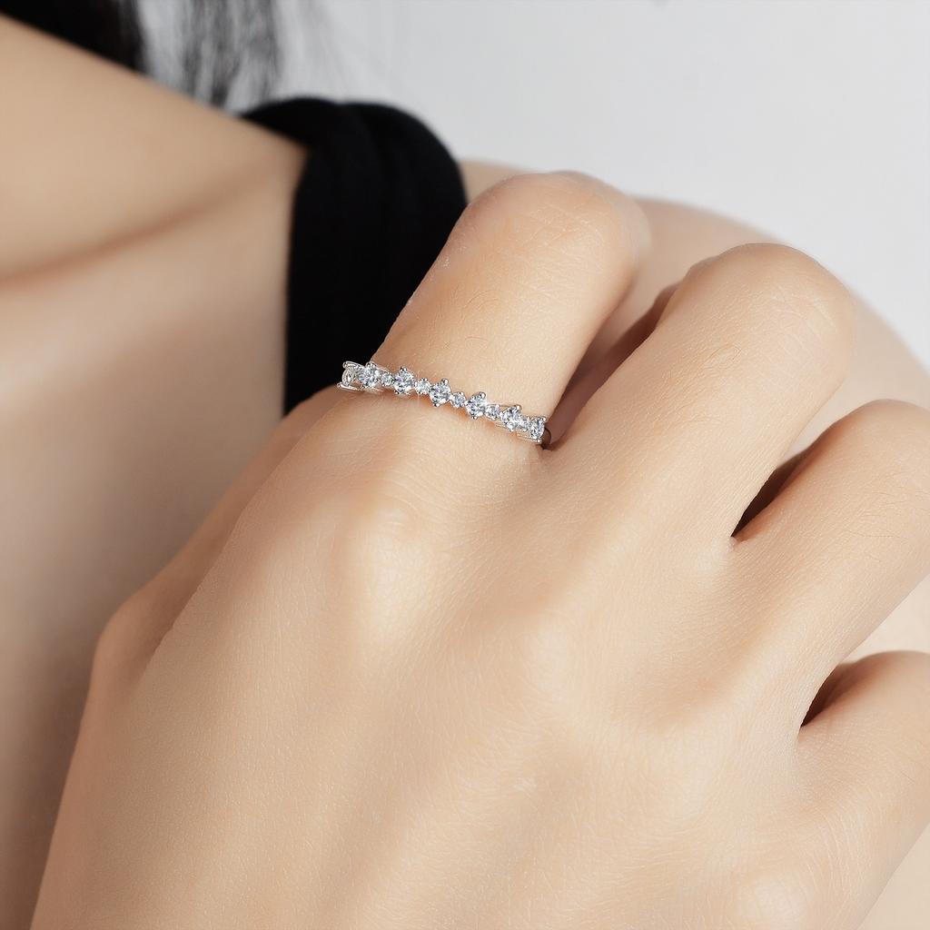 Nabest Designer VVS1 D Color Moissanite Women Wedding Band CopperLab Diamond Wedding Engagement Rings Fine Jewelry