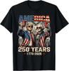 250 Years America Anniversary 250th Trump Washington Vintage T-Shirt