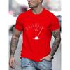Vintage VU Meter Print Men T Shirts Streetwear Summer Clothes Oversized Tshirts Clothes Loose T Shirt Short Sleeve Men Clothing