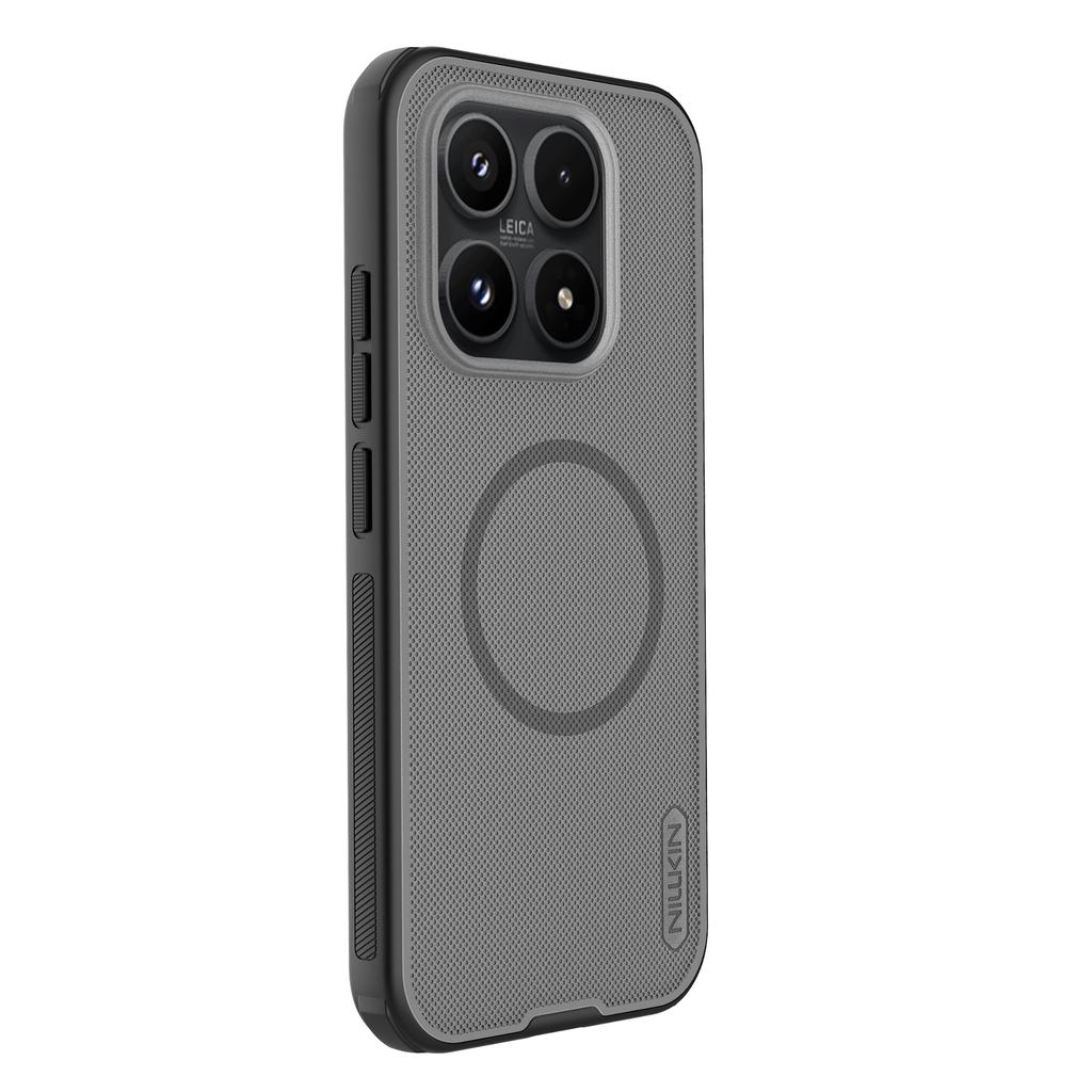 NILLKIN Super Frosted Shield Pro pre Xiaomi 17 Magnetický kryt Matný PC TPU Priehľadný čierny Zadný kryt telefónu