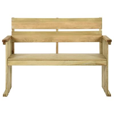 Garden Bench 121 Cm Impregnated Pine Wood
