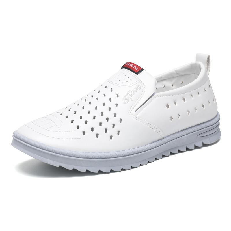 2026 New Men's Business Casual Leather Shoes, Stylish Soft Sole Breathable Fashion Sneakers for Men