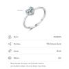 MODIAN 925 Silver Minimalism Romantic Hearts Zirconia Ring Classic Basic Wedding Rings For Women Fine Jewelry